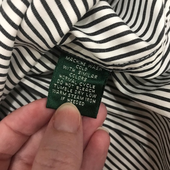 Lauren Ralph Lauren Striped Button Down Top - Picture 6 of 6